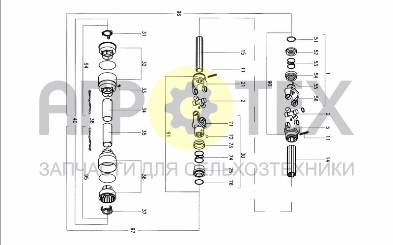 Чертеж DRIVELINE 1