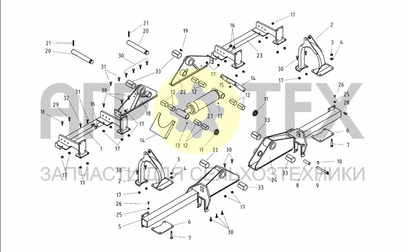 Чертеж HITCH FRAME