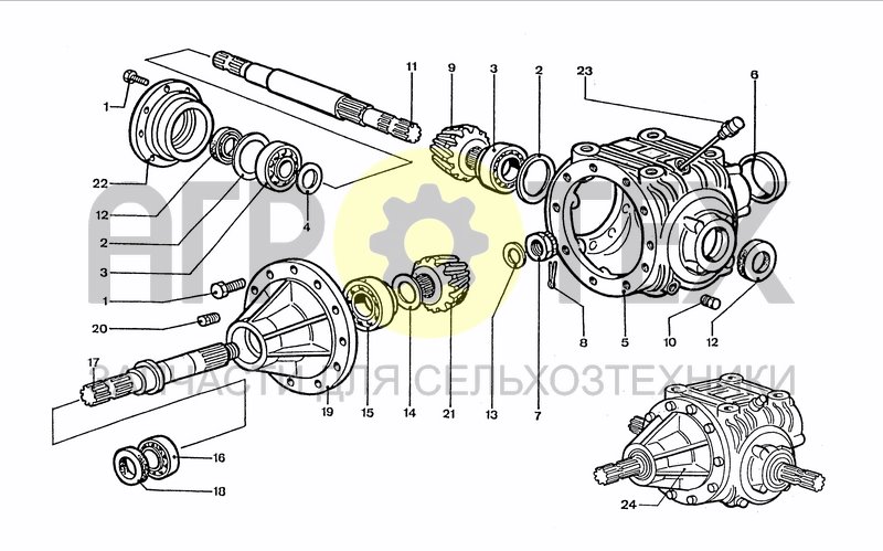 Чертеж CENTRAL GEARBOX