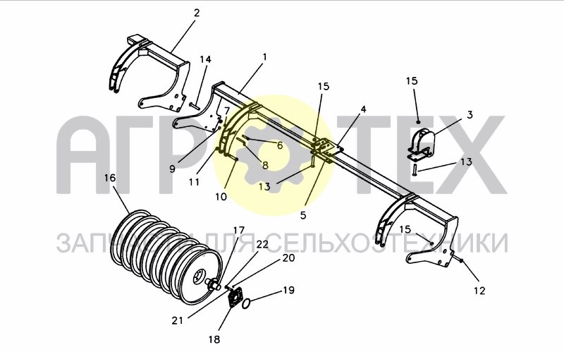 Чертеж DISC ROLLER