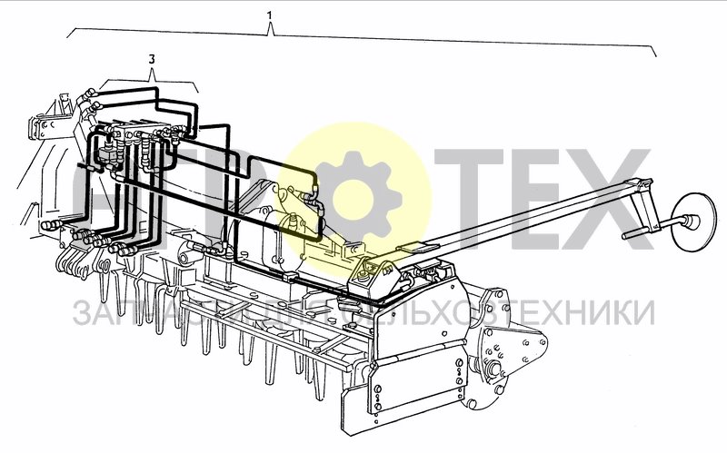 Чертеж SEEDER HITCH-KIT MARKER