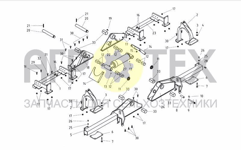 Чертеж HITCH FRAME