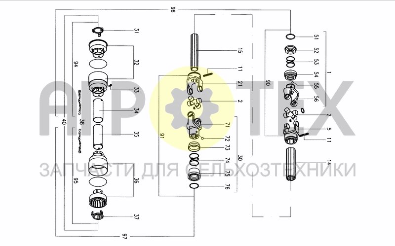 Чертеж DRIVELINE 4