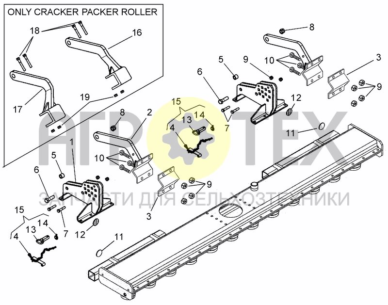 Чертеж ROLLER HITCH