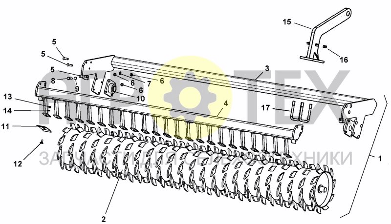 Чертеж PACKER ROLLER