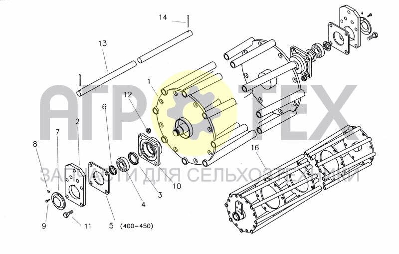 Чертеж CRUMBLE ROLLER