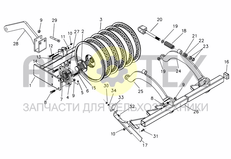 Чертеж DISC ROLLER NGM300