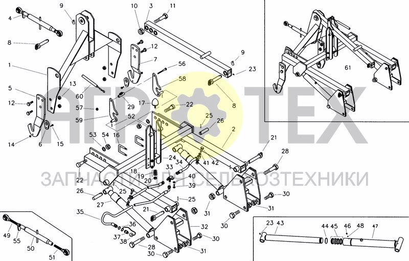 Чертеж IDR.SEEDER HITCH (OPTIONAL)