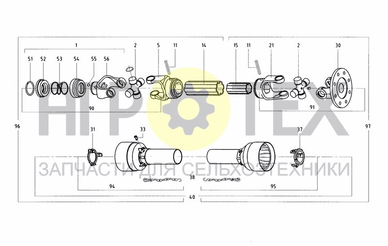 Чертеж DRIVELINE 0005VE917