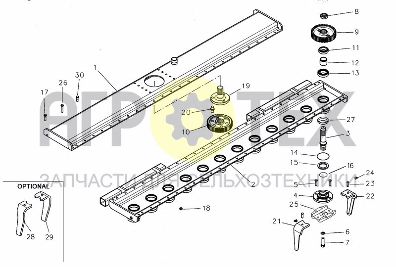 Чертеж CASING AND TRANSMISSION