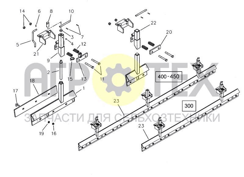 Чертеж REAR LEVELLING BAR