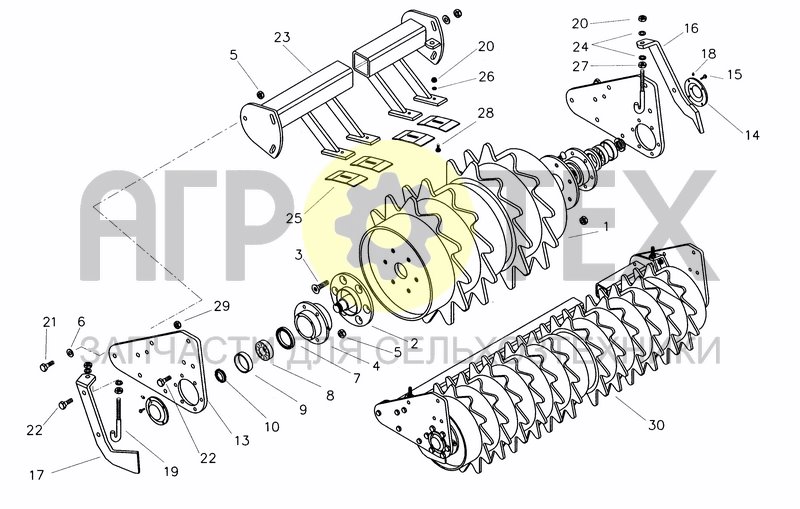 Чертеж PACKER ROLLER