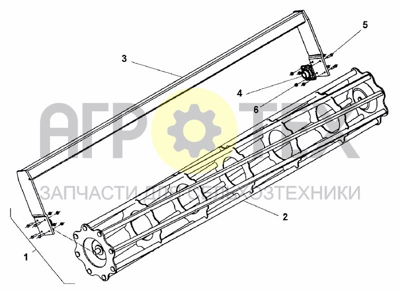 Чертеж CRUMBLE ROLLER ?450 AND ?550