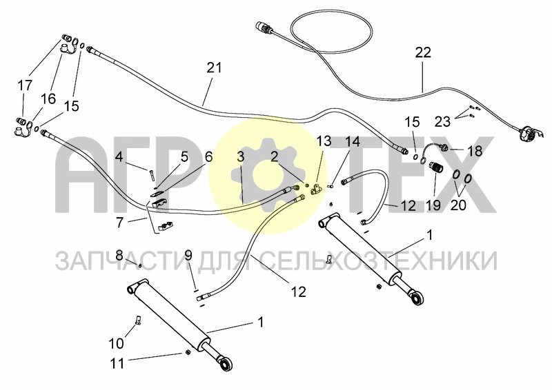 Чертеж IDRAULIC SEEDER HITCH HL25 (OPTIONAL)