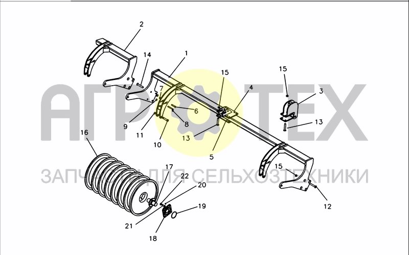 Чертеж DISC ROLLER