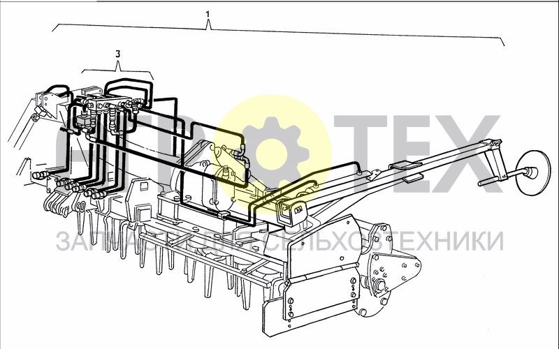 Чертеж SEEDER HITCH-KIT MARKER