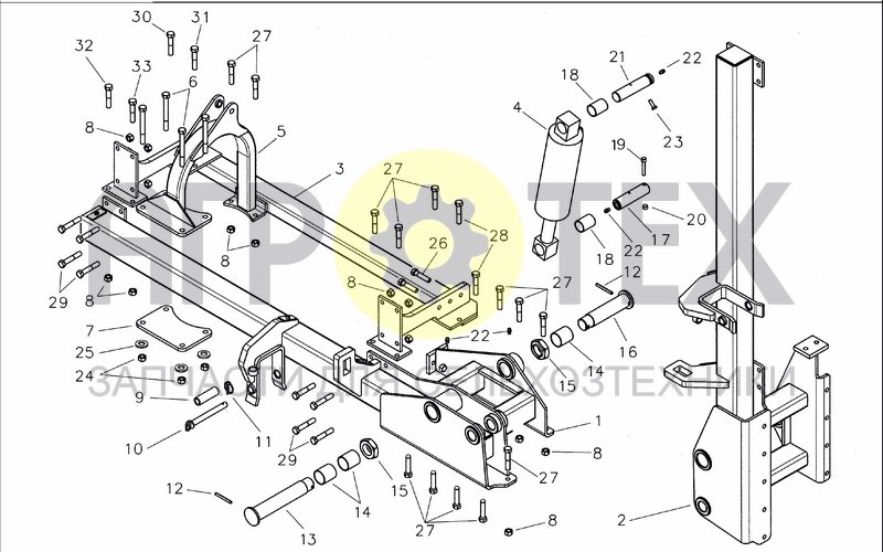 Чертеж HITCH FRAME