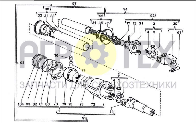 Чертеж DRIVELINE