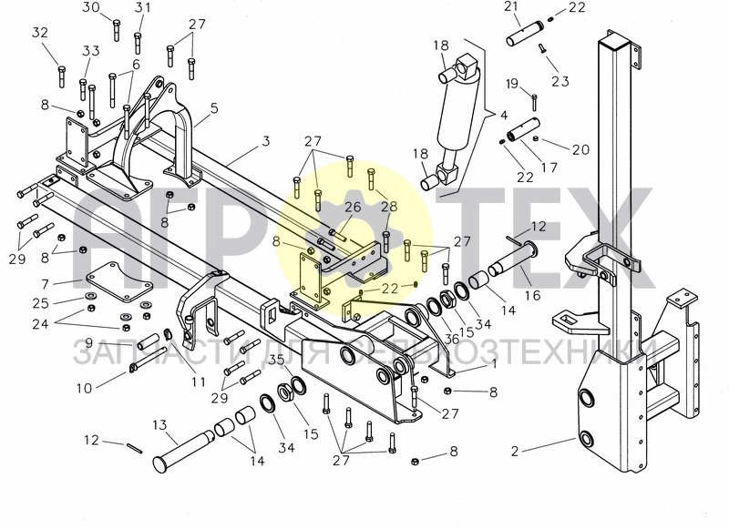 Чертеж HITCH FRAME