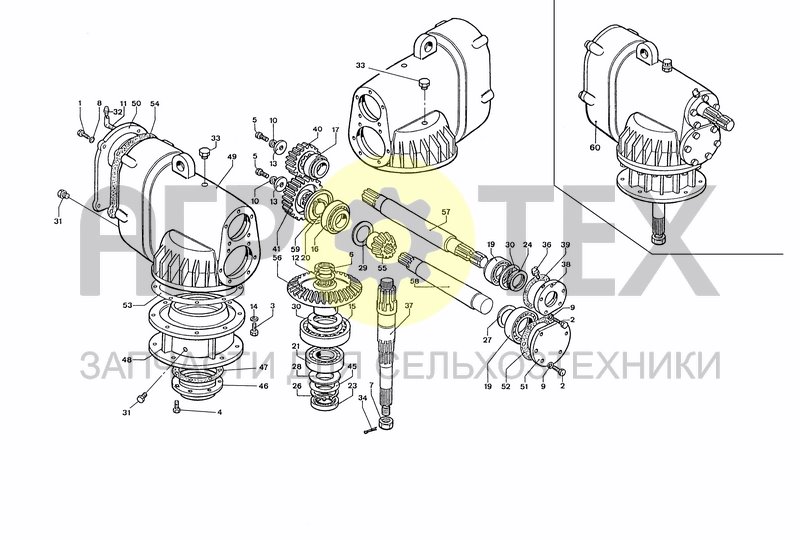 Чертеж LATERAL GEARBOX