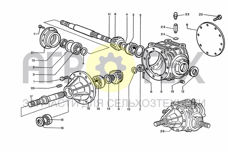 Чертеж CENTRAL GEARBOX