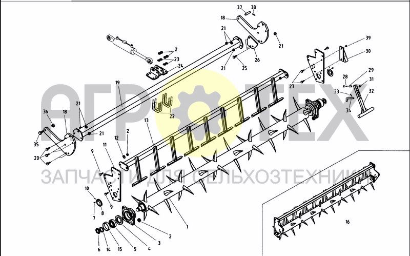 Чертеж SPIKE ROLLER