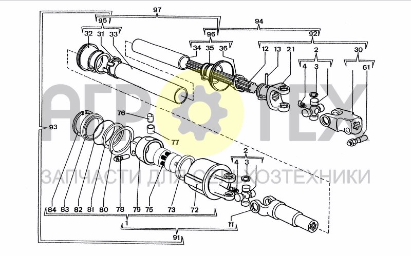 Чертеж DRIVELINE 0005E886