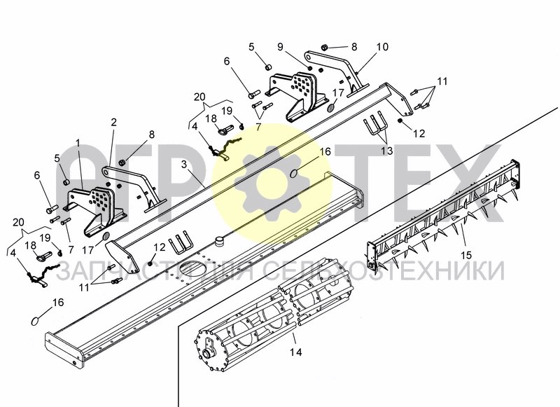 Чертеж ROLLER HITCH