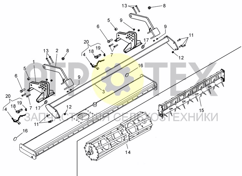 Чертеж ROLLER HITCH