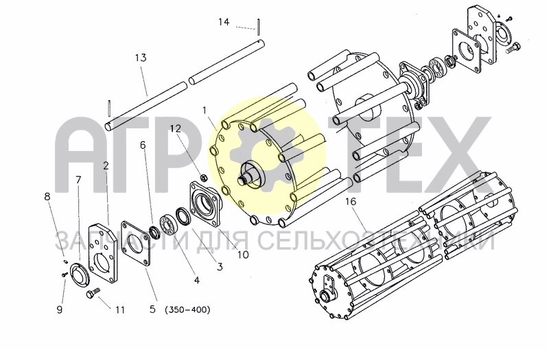 Чертеж CRUMBLE ROLLER