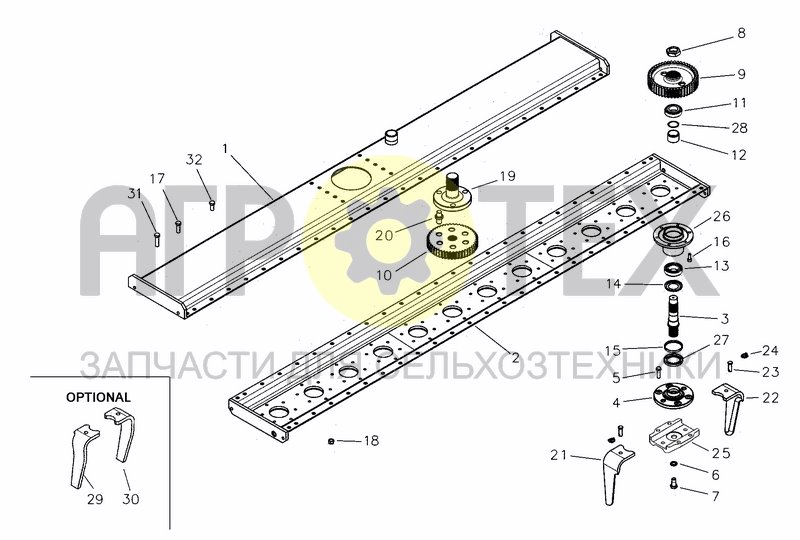 Чертеж CASING AND TRANSMISSION