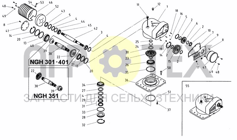 Чертеж GEARBOX