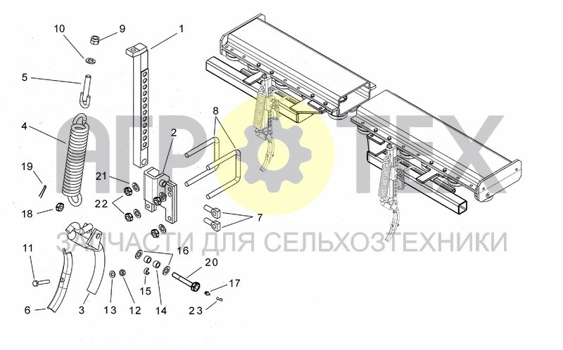 Чертеж TRACK ERADICATOR WITH SPRING (OPTIONAL)