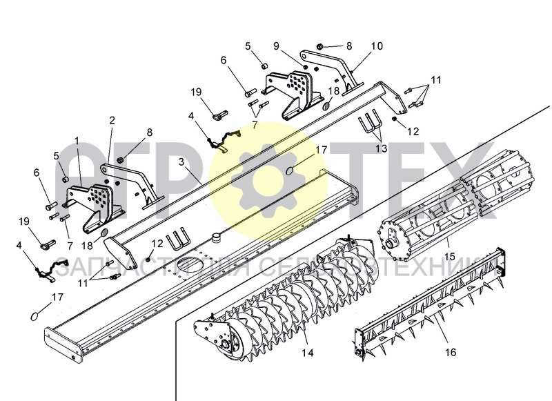 Чертеж ROLLER HITCH