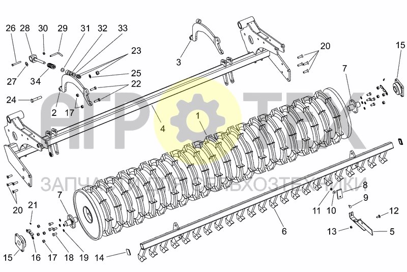 Чертеж MC-DRILL CRACKER PACKER ROLLER