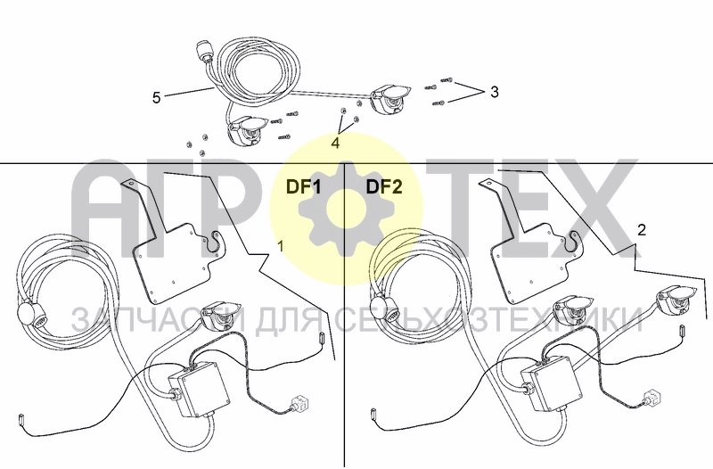 Чертеж ELECTRICAL SYSTEM DF1 AND DF2