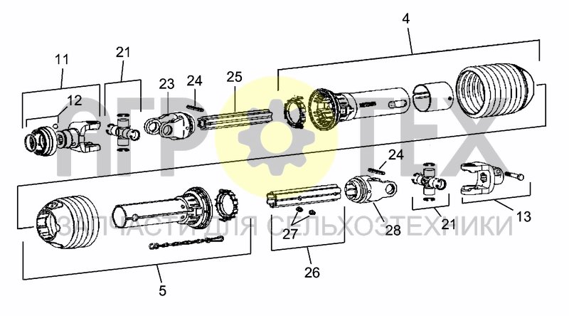 Чертеж DRIVELINE 0005G6001