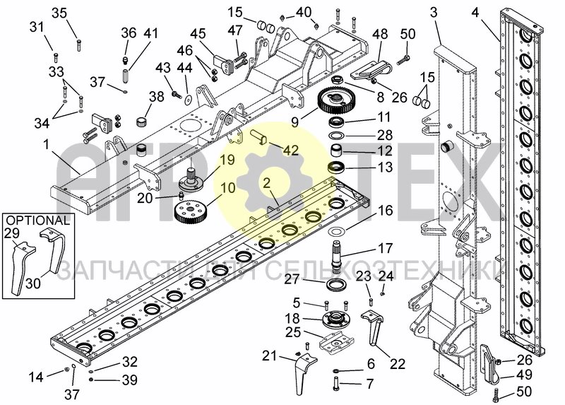 Чертеж CASING AND TRANSMISSION