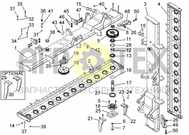 Чертеж CASING AND TRANSMISSION