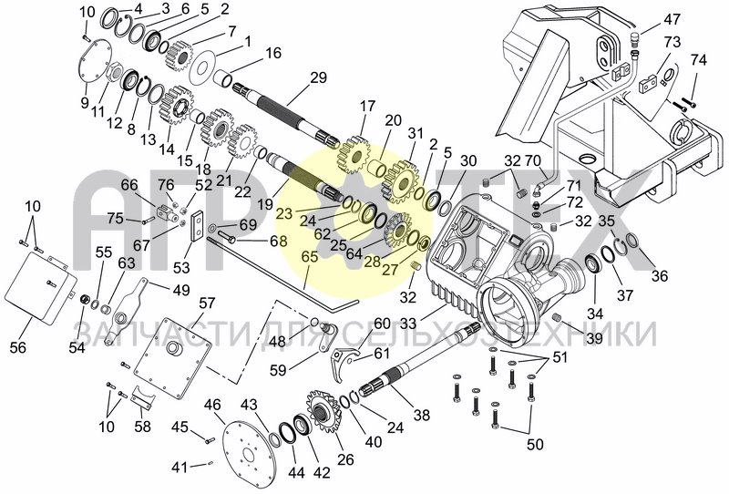 Чертеж CENTRAL GEARBOX