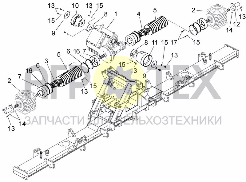 Чертеж UPPER TRANSMISSION