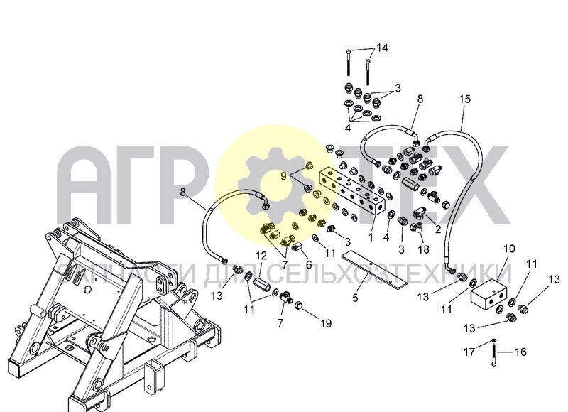 Чертеж HYDRAULIC SYSTEM