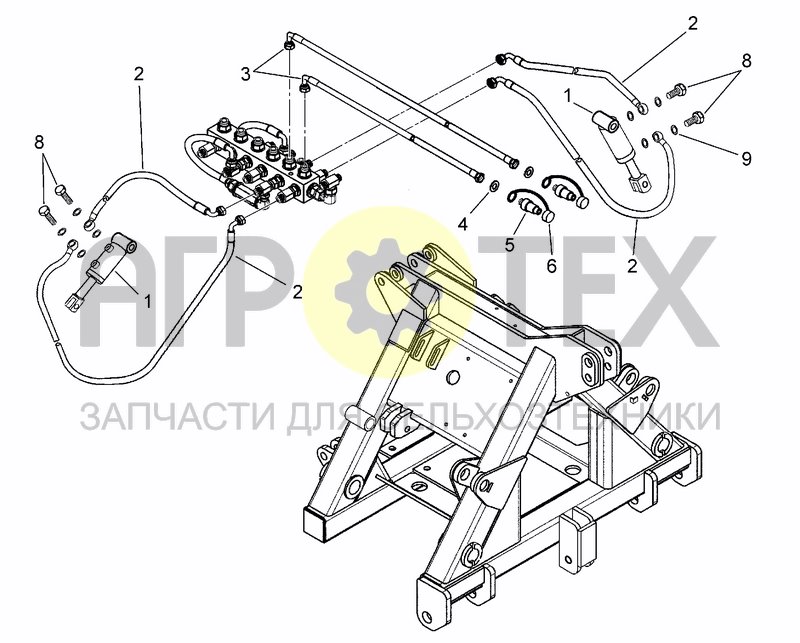 Чертеж HYDRAULIC LOCKING SYSTEM