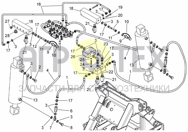 Чертеж ELECTRO-HYDRAULIC LIFTING SYSTEM