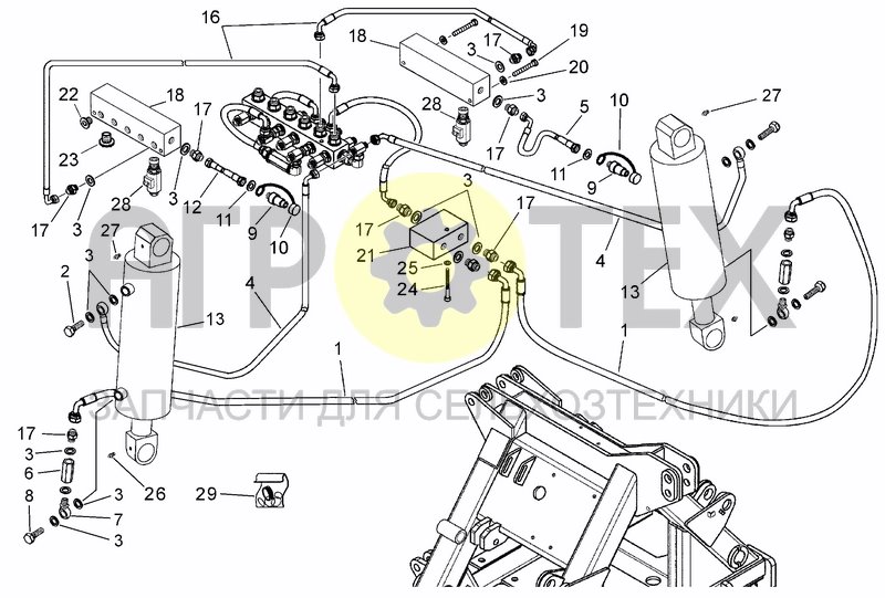 Чертеж ELECTRO-HYDRAULIC LIFTING SYSTEM