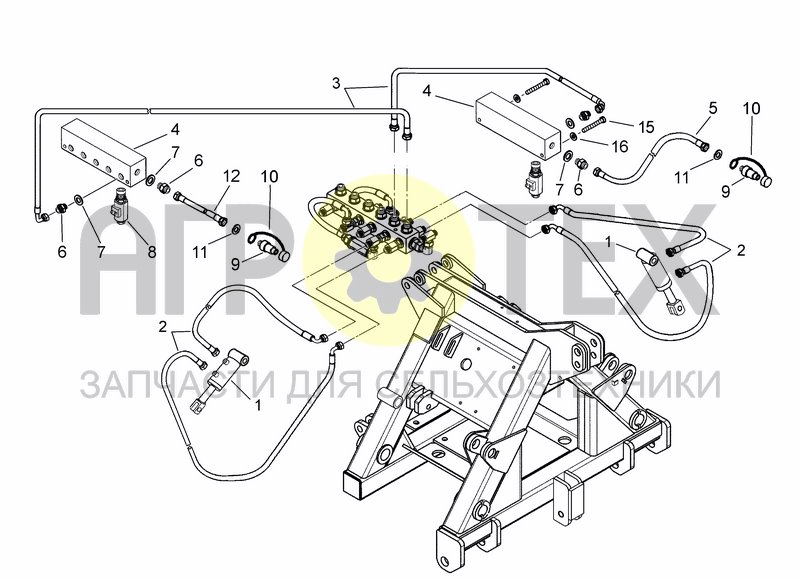 Чертеж ELECTRO-HYDRAULIC LOCKING SYSTEM