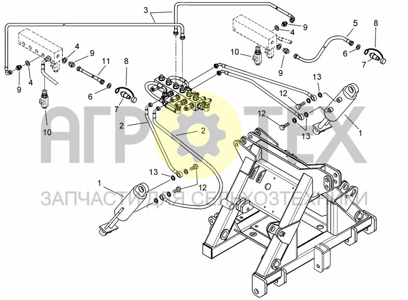 Чертеж ELECTRO-HYDRAULIC ROLLER LIFTING SYSTEM