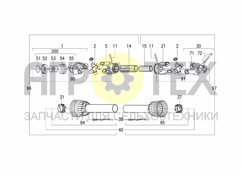 Чертеж DRIVELINE 00055E916B