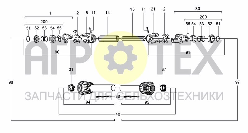 Чертеж DRIVELINE 00055E918