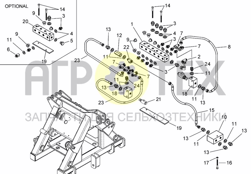 Чертеж ELECTRO-HYDRAULIC SYSTEM